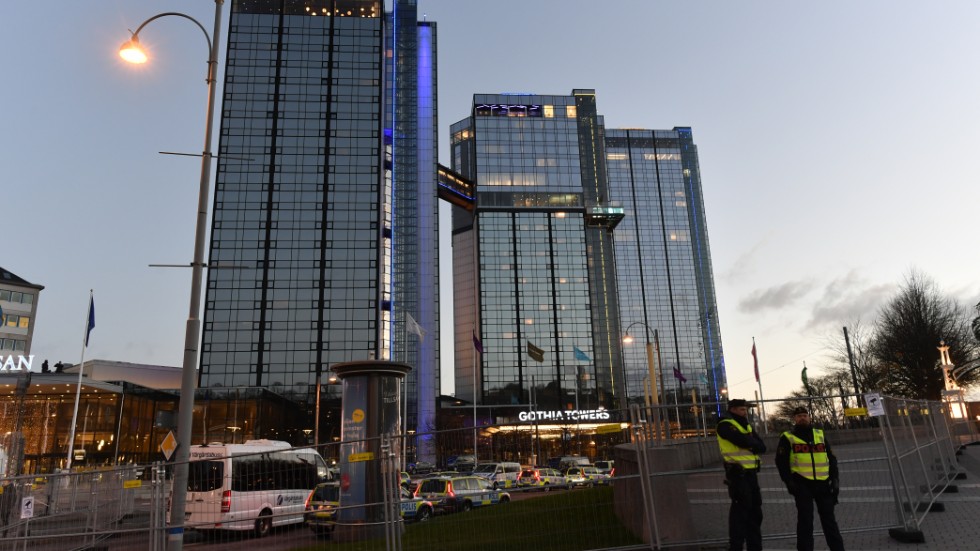 Mikael Lekfalks särbo uppger att hon skulle till Göteborg i jobbet och att kostnaden för dubbelrummet på Gothia Towers skulle delas med hennes arbetsgivare. Bilden är tagen vid EU-toppmötet 2017.