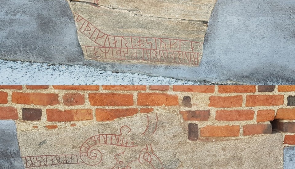 Runstenarna på Strängnäs domkyrkas fasad har uttytts av runolog.