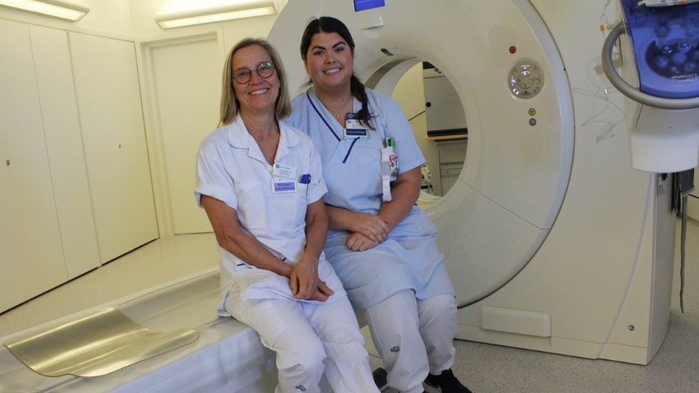 Lena Carlswärd och Mathilda Ström tycker om att arbetsuppgifterna på röntgen är varierande.