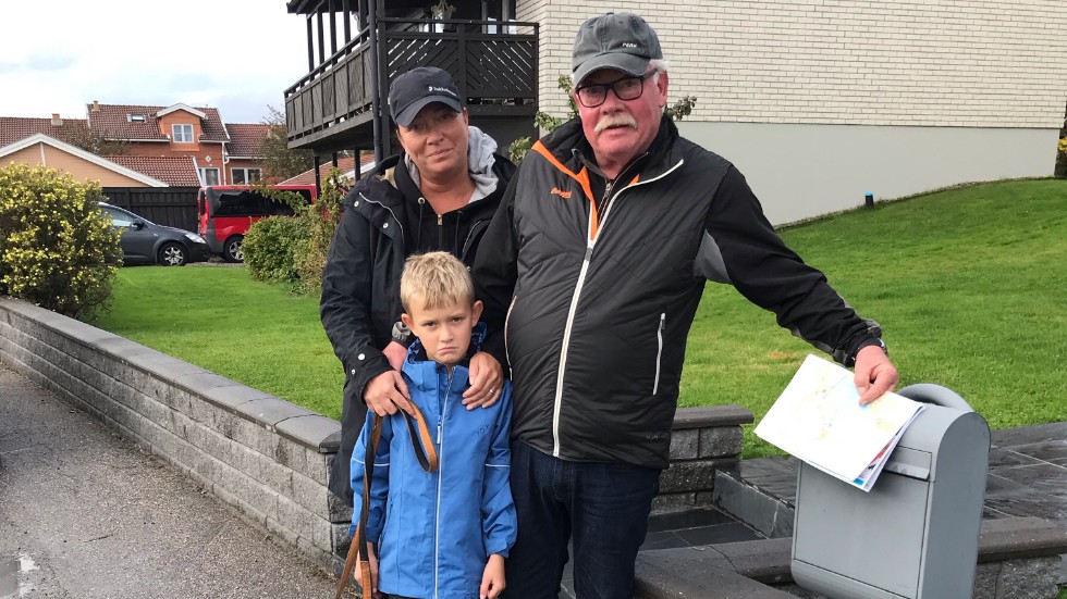 Cecilia Moberg, Arvid Moberg och Sven Olof Ersmarker på Flodins väg.