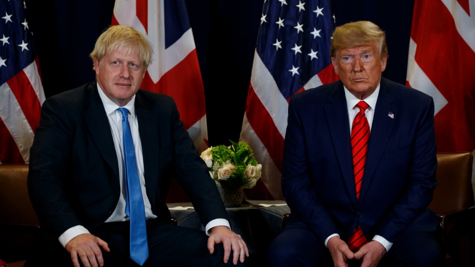 Boris Johnson och Donald Trump. 