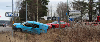 Tre bilar inblandade i sidokrock