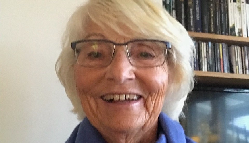 Berit Blomberg, 77 år. Drabbades av benskörhet i ryggen 2014.