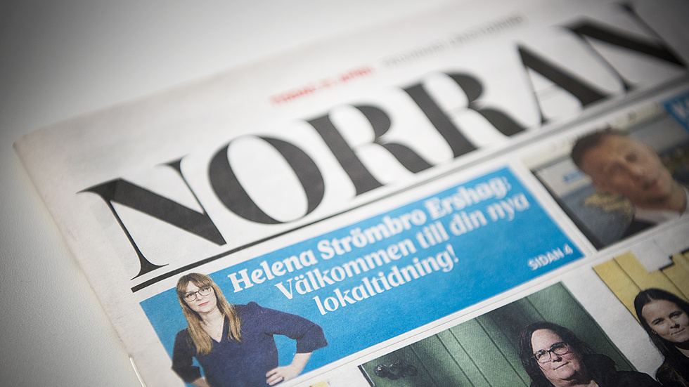 Norrans förstasida den 21 april.