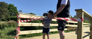 Skolvägen för barn i Skolsta tryggas med nyinvigd bro