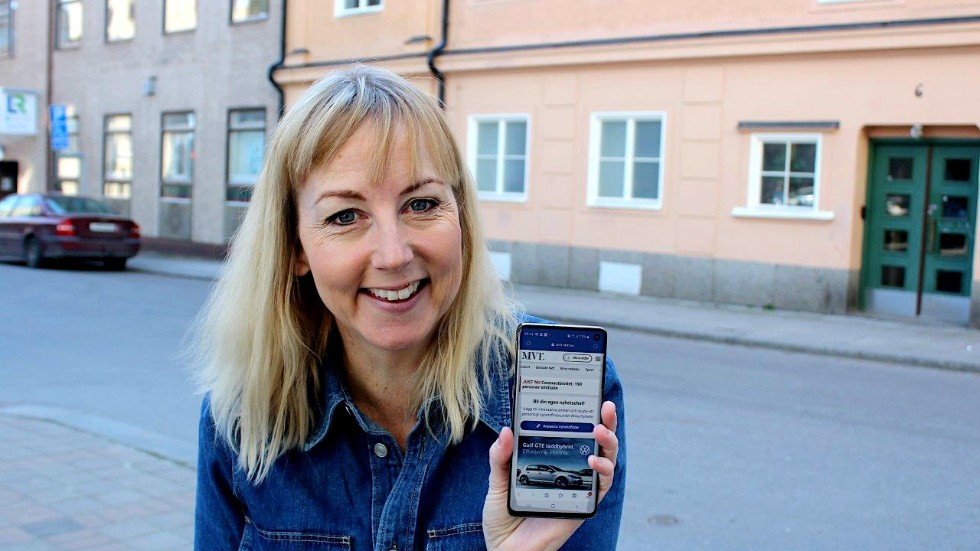 Den 1 april lanserar MVT en ny version av nyhetssajten MVT.se och nya appar för den och e-tidningen. På bilden en nöjd Maria Kustvik, onlinechef för Öst Media.