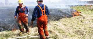 Stor risk för gräsbränder i länet