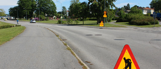 Flera vägarbeten i centrala Västervik