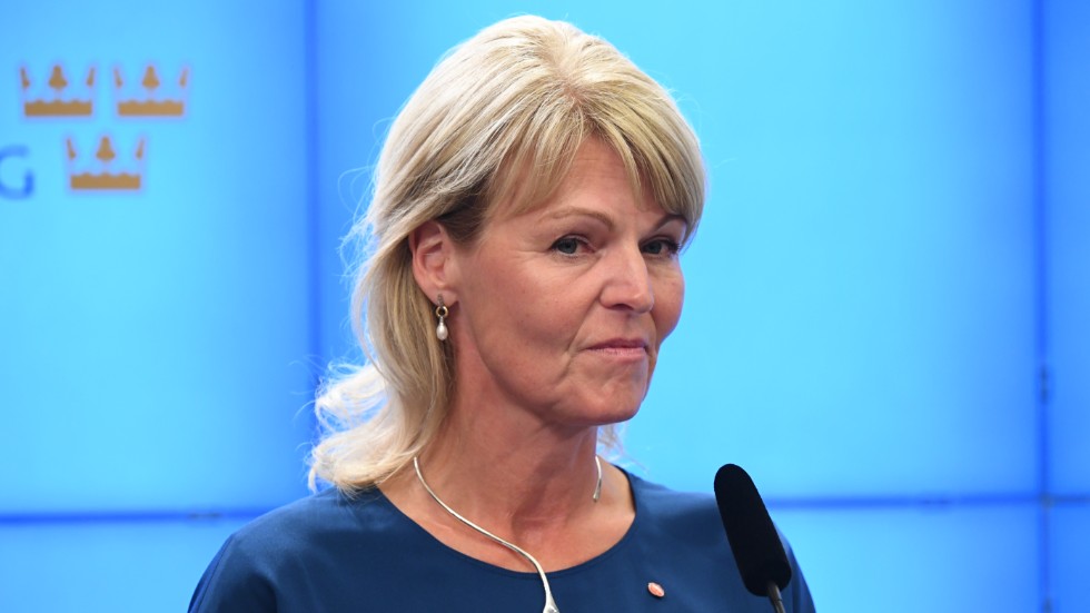 Anna Hallberg (S), utrikeshandelsminister. Arkivbild.