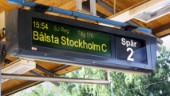 Nu begränsas tågtrafiken mellan Enköping och Stockholm