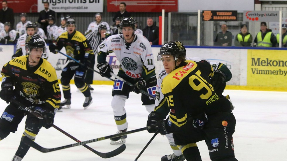 Vimmerby Hockey är bra i boxplay. Här ser ni två av lagets allra bästa i den spelformen: Anton Carlsson och Oscar Gustafsson. 