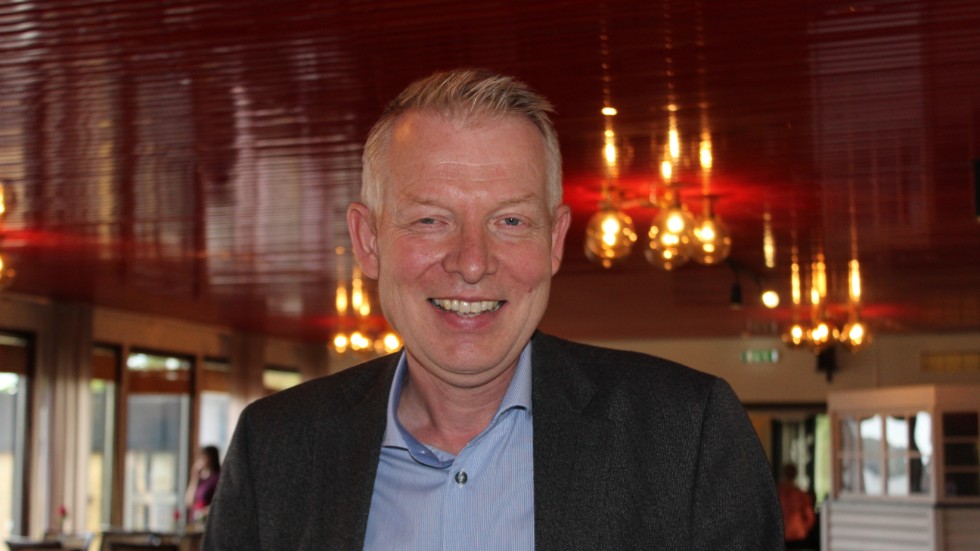 Thorbjörn Holst- Larsen i matsalen på Yxnerum hotell- kurs- och konferenscenter. 