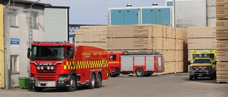 Brand på sågverk: "Alltid lite orolig för spridning"