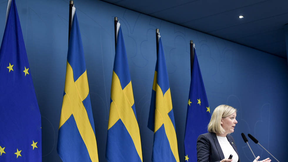 Finansminister Magdalena Andersson gav en saklig men mörk bild av det ekonomiska läget i världen och i Sverige. 