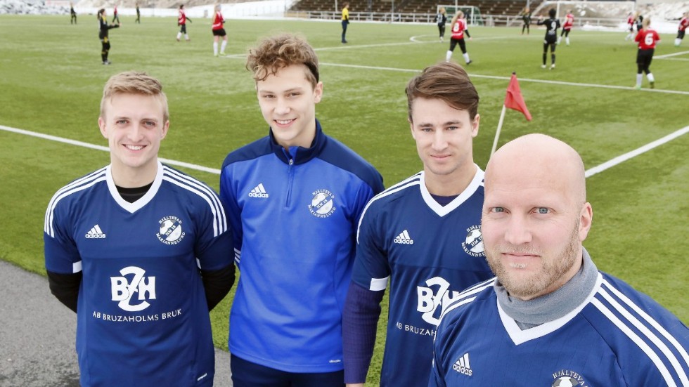 Här är fyra av målskyttarna i HM IS under 2010-talet: Emil Sjöqvist, Benjamin Bengtsson, Kristoffer Oskarsson och Martin Rosenqvist