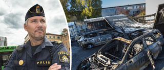 Polisen vill minska oron efter bilbränderna