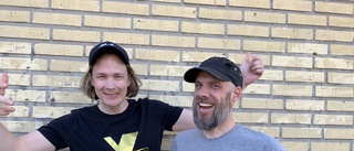 Musikgruppen Gåspennan besökte Bureskolan