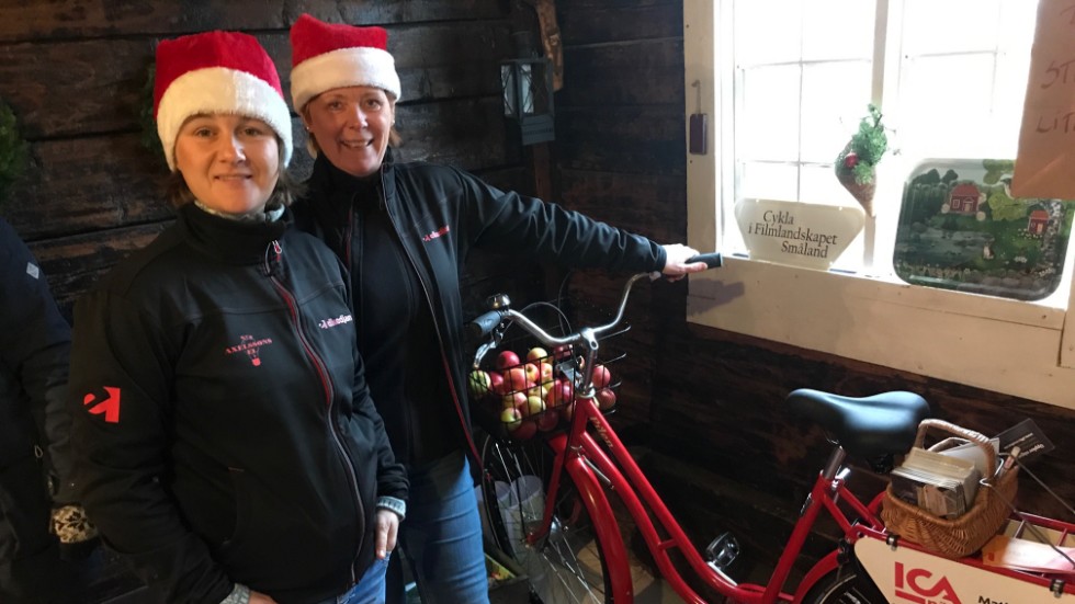 Carina Engqvist och Carina Eldåker ska driva Cykla i Filmlandskapet Småland.