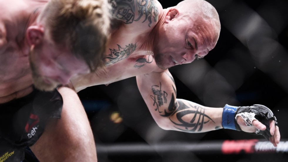 Anthony Smith (USA) möter Alexander Gustafsson (Sverige) vid den internationella MMA-galan, UFC Fight Night på Globen, i juni 2019.