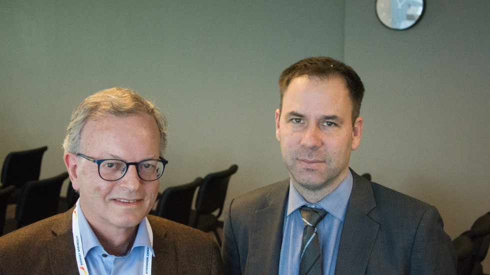 Kjell Frykhammar, Svenskt Näringsliv och Per Widolf, förhandlingschef för Industriarbetsgivarna.