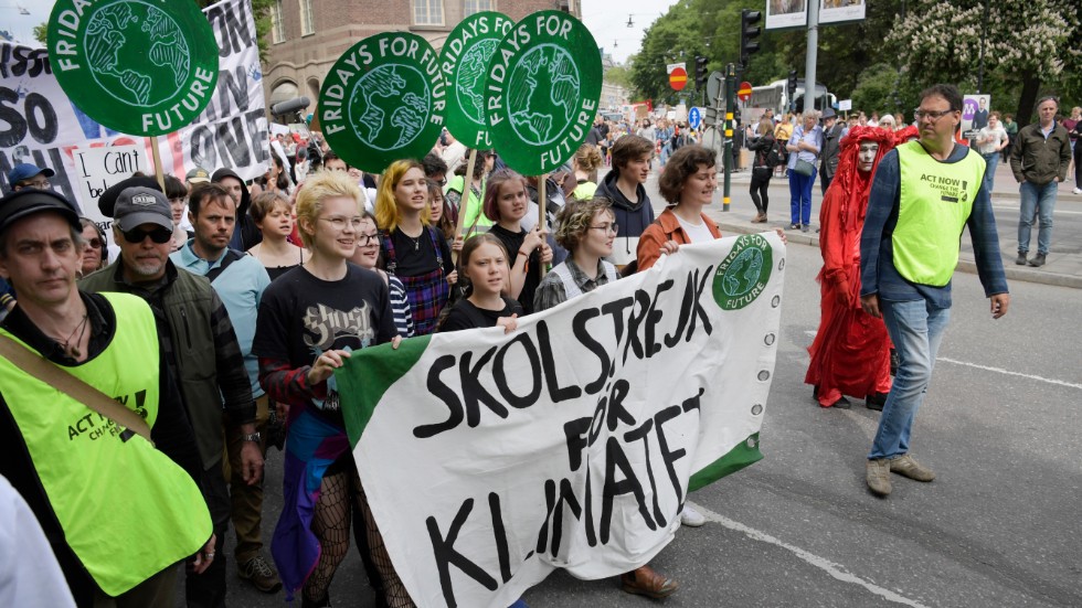 Fredag 27 september blir det klimatdemonstrationer runt om i Norrbotten. (Bilden togs vid en demonstration i Stockholm.)