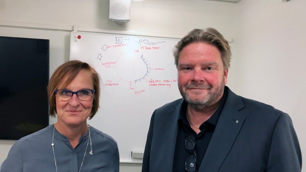 Carina Wallin (S) och Anders Eriksson (C) presenterade BUN-majoritetens förslag till prioriterade områden inför 2020.