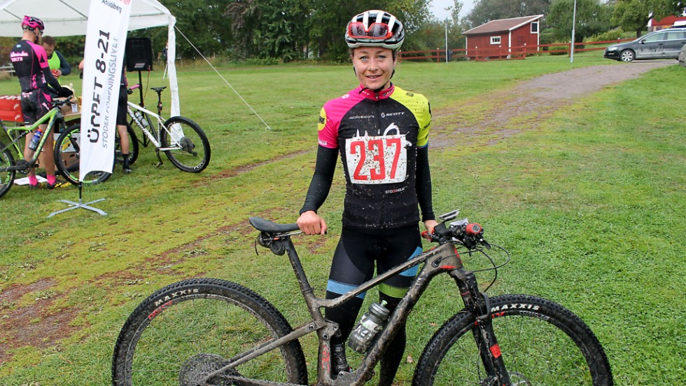 Vinnaren av damklassen, Amanda Bohlin från Åtvidaberg men numera boende i Stocholm.