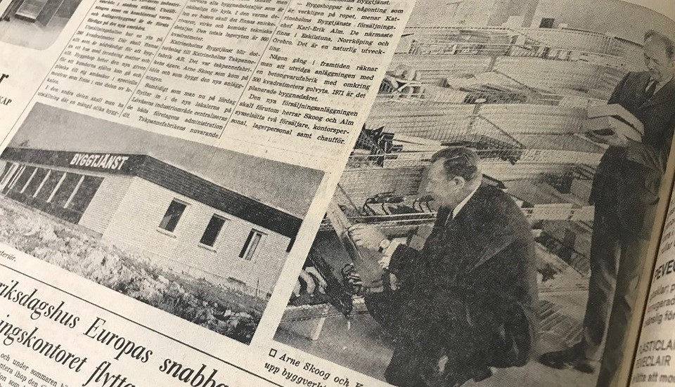 Kuriren för 50 år sedan: Ett byggvaruhus är först ut på Lövåsen.