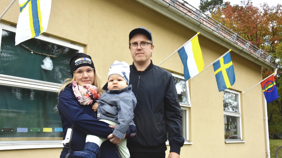 Kirsi Märsynaho, sonen Sam och sambon Tobias Rantapää, överväger en plats på Viljan. 