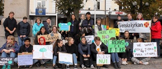 Elever och lärare manifesterade för klimatet