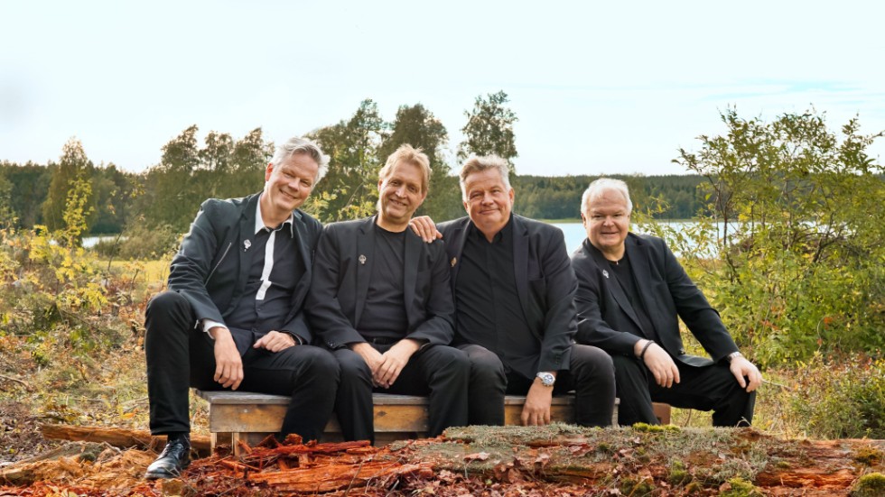 Markus Falck, Mats Olausson, Svante Lindqvist och Göran Eriksson i Siknäs 2018.