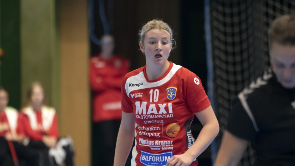Amelie Tapper sprutade in mål mot Täby i EHF:s 36–18-seger.
