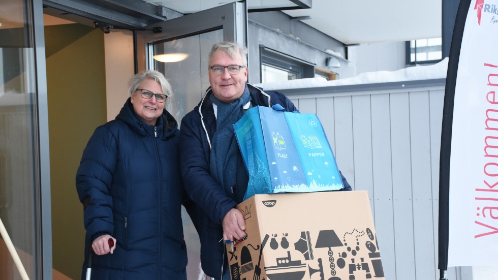 Ulla och Jan Sydberg har hittat sitt srömläge på Luossavaara. "Man kunde inte låta bli att förälska sig i den här utsikten", säger Jan Sydberg. 