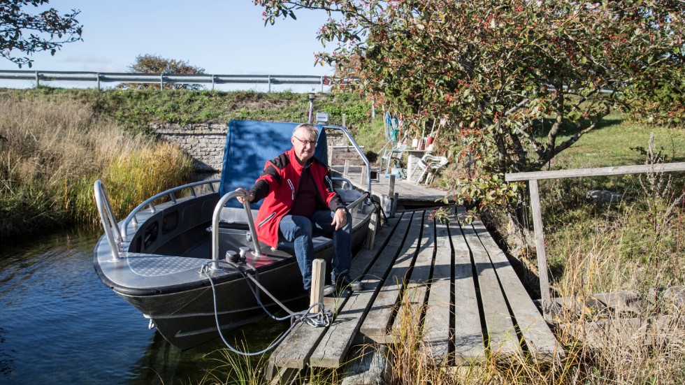 Den egna fritidsbåten ligger förtöjd vid Sju Strömmar, strax intill Ulf Anderssons bostad. Under somrarna tar han gärna en tur i Slites skärgård.