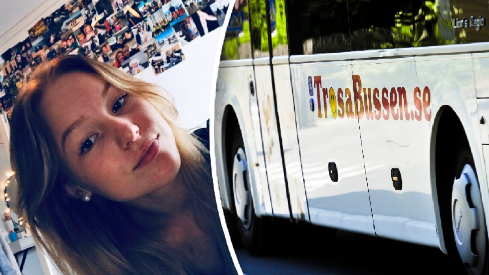 Busschauffören löste den dramatiska situationen bra, tycker bussresenären Mathilda Ahrén från Vagnhärad.