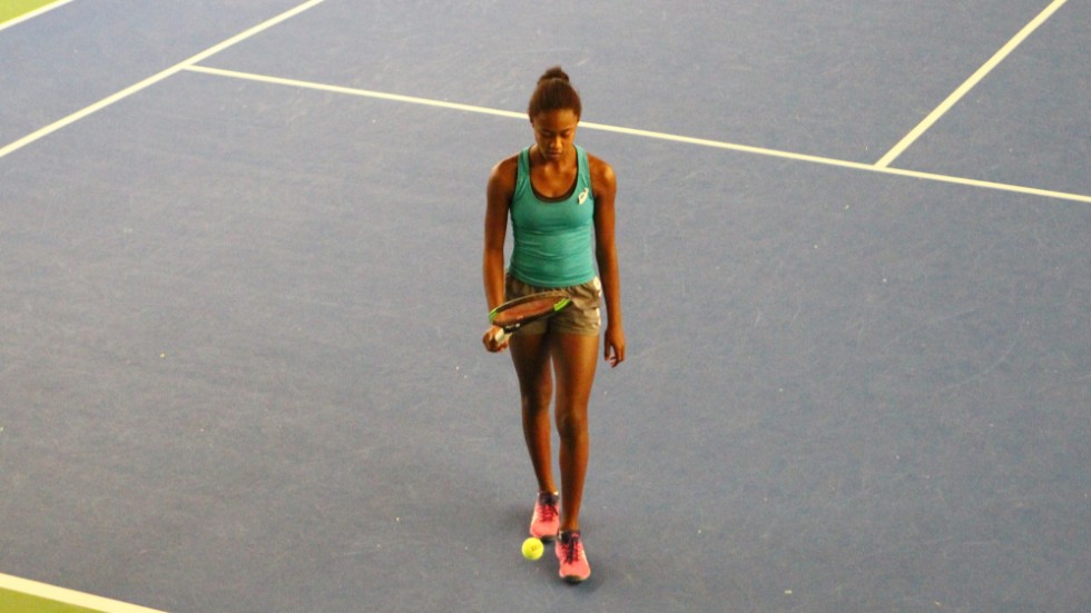 Maelie Monfils från Frankrike nådde finalen i Racketstadion i förra årets turnering.
