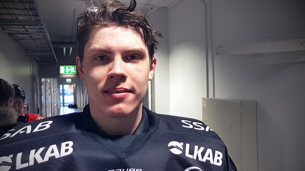Luleå Hockeys målvaktstalang Jesper Wallstedt. 
