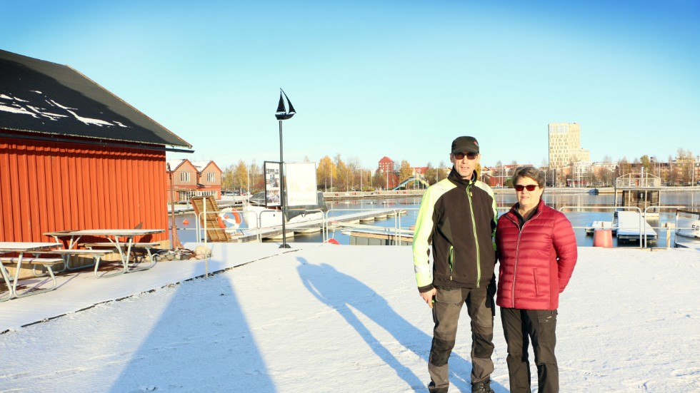 Tomas Lindbäck och Karin Lindström som äger Västra kajens camping har noterat en ökning av antalet campingnätter under 2019.