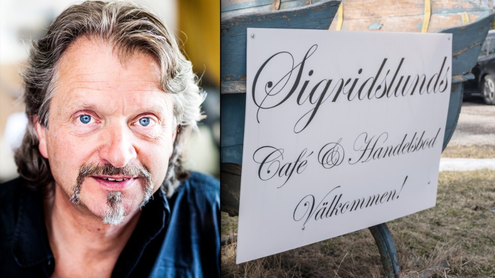 Ray Cooper uppträder på Sigridslunds café och handelsbod.