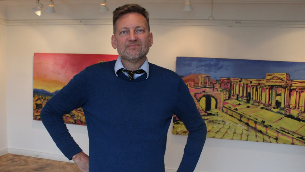 Konstnären Jakob Anckarsvärd ställer ut på Konstforum i Norrköping.