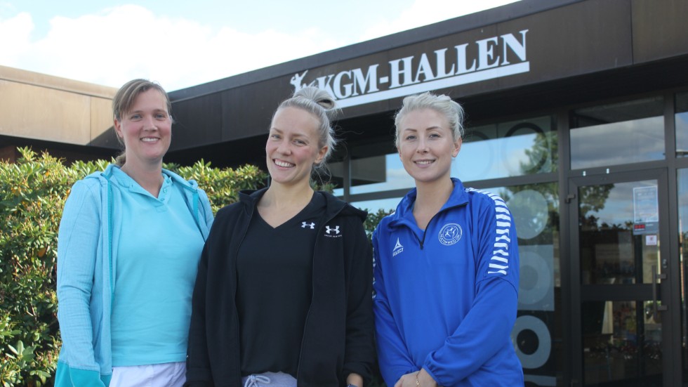 Melanie Möller, Lina Holmquist och Wendela Winglycke kickar igång hösten i hälsans tecken, med gemensamt öppet hus i KGM-hallen.