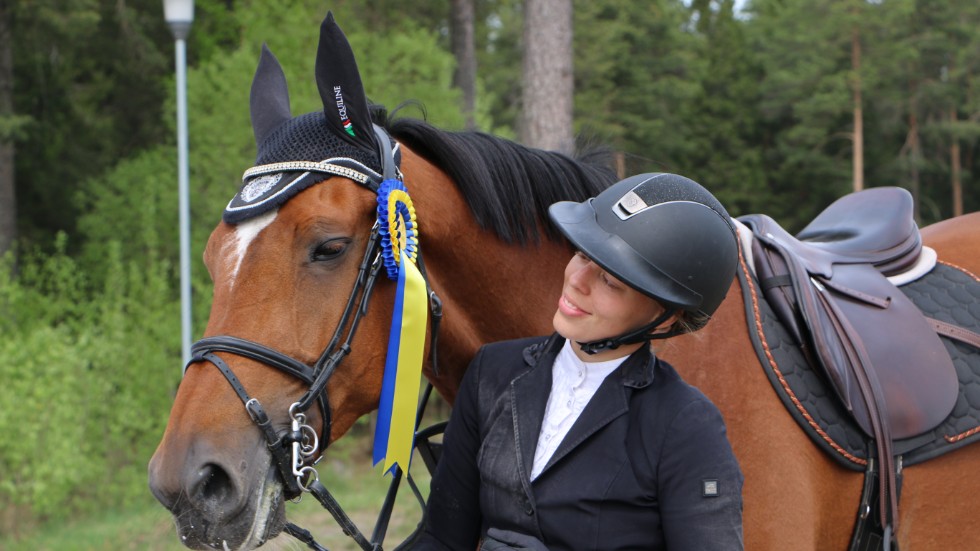Wilma Marklund, Piteå RK, med hästen Clara 86..