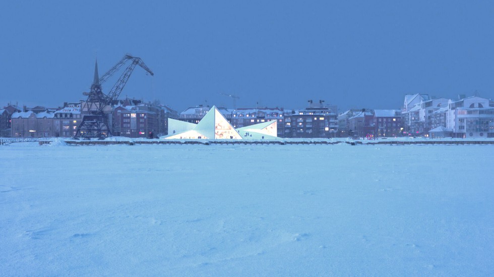 Stridsfråga i Luleå. Så här kan Södra hamnplan se ut om Teknikens hus byggs där.