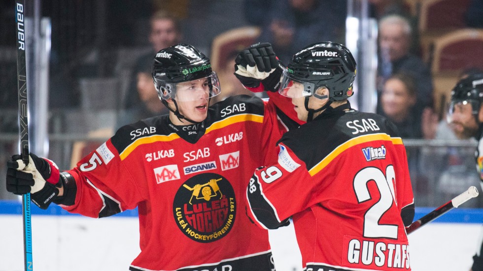 Arttu Ilomäki och Erik Gustafsson jublar mot Brynäs.