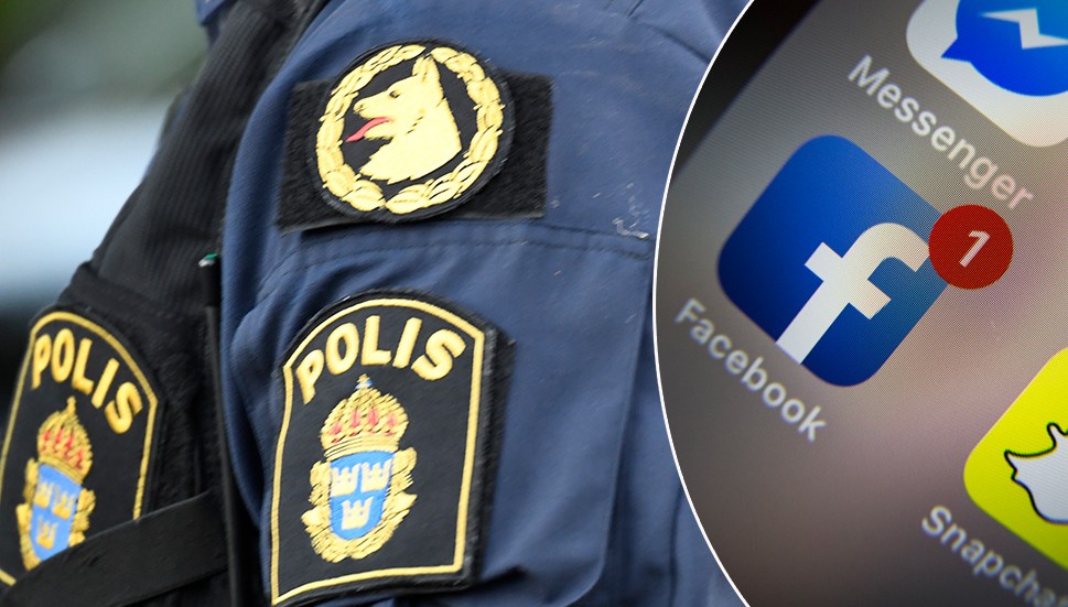 Polisen fick rycka ut till 18-åringens hem efter det hotfulla inlägget på facebook.