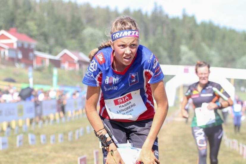 Hanna Lundberg, OK Renen, tog sitt tredje SM-guld för säsongen i helgen.