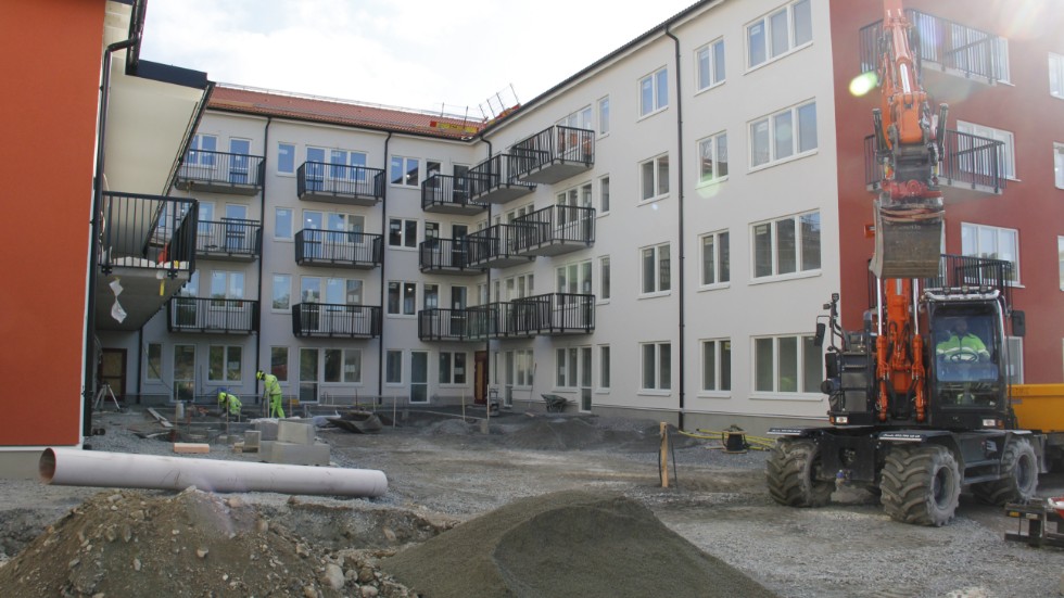 Fanna är den stadsdel som kommer att växa mest i  Enköping i befolkningsprognosen, här EHB:s  pågående nybygge i kvarteret Skiftnyckeln, Bahcostaden.