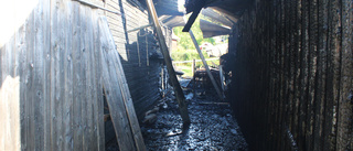 Fåordigt om branden i Ankarsrum