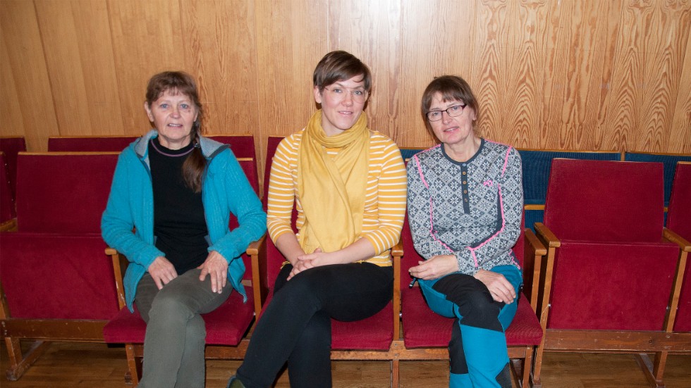 Sygruppen åt Haradsgruppen består av Majne Winroth, hennes svärdotter Maja Winroth och Majnes syster Inger Nyström. " Vi har väldigt roligt tillsammans när vi sitter och syr ihop."