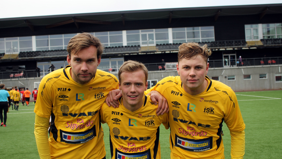 Melker Wiklund, Jens Marklund och Isac Wiklund gjorde ISK:s tre mål senast mot Skogså.